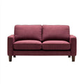 Bordowa sofa dwuosobowa z tapicerką poliestrową, 150 × 85 × 88 cm